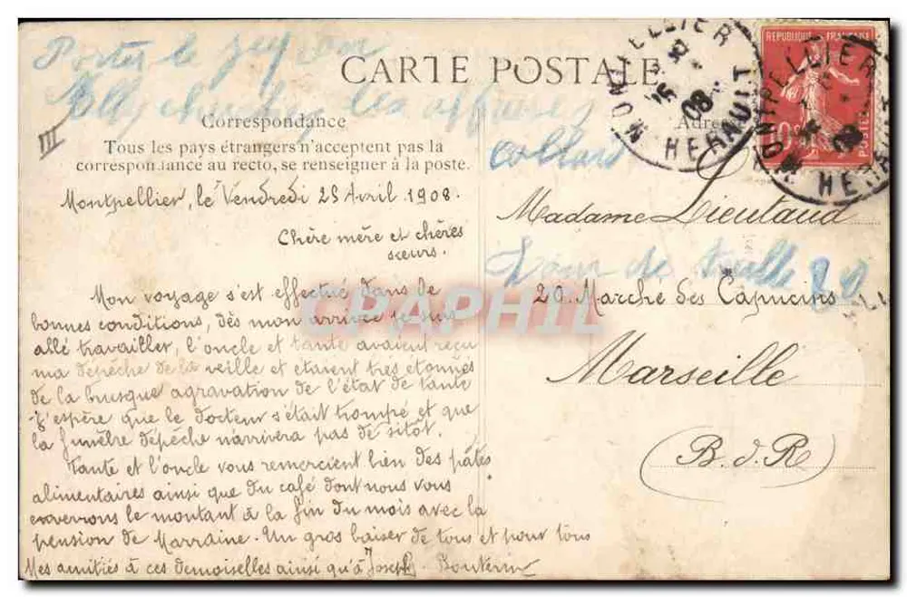 Folies-Bergère — Tänzerin im exotischen Kostüm — Walery, Paris, n° 4304 - Rückseite