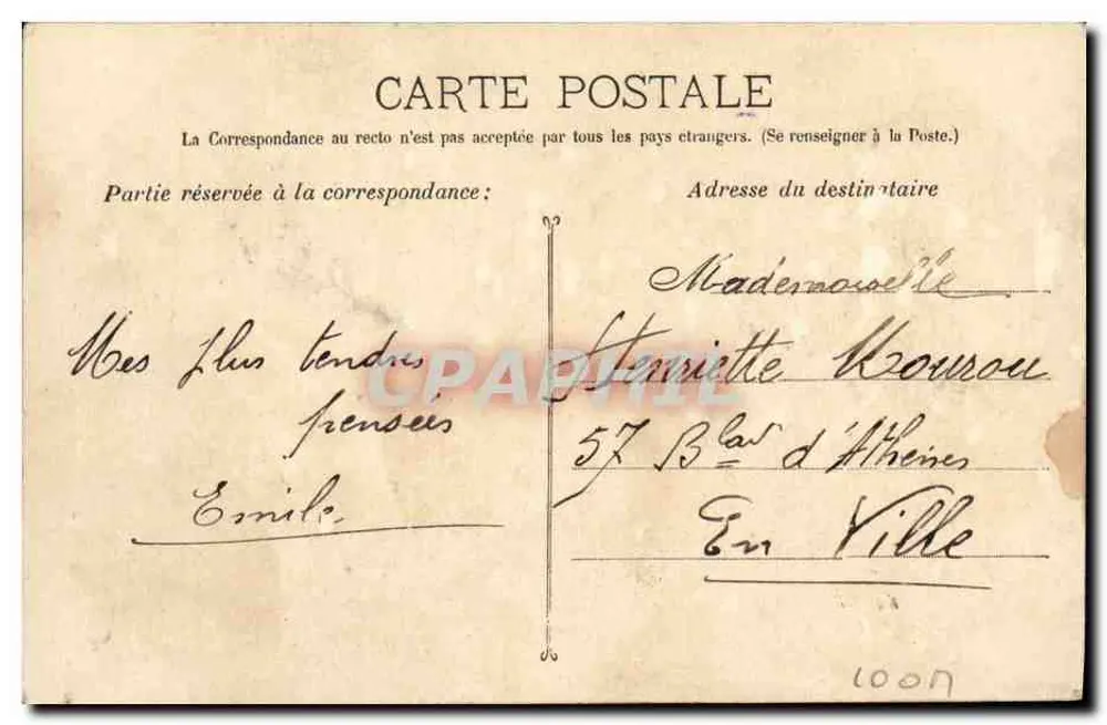 Paulette Darbon — Unsere Künstler — Bonfort, Marseille - Rückseite