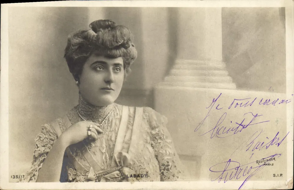 Madame Labady — retrato — Redlinger París, n° 135/17 - Anverso