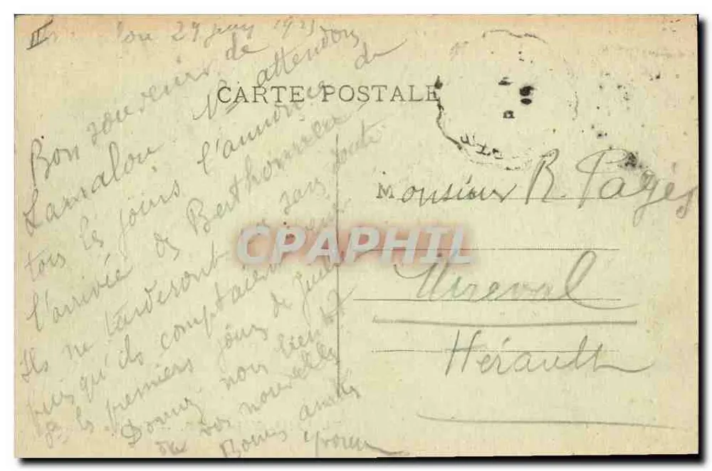 Fontäne Charcot — Lamalou-les-Bains — Verlag: Postes Modernes, Paris - Rückseite