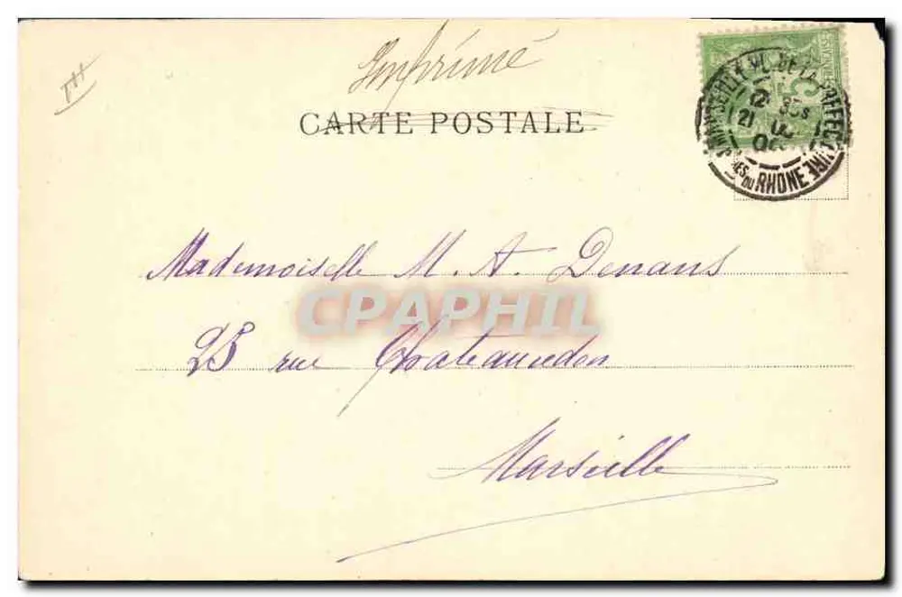 Castillo de Bourbon-Busset — vista pintoresca — H. Oubriers, editor - Reverso