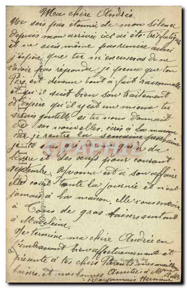 Die pittoreske Auvergne — Rückkehr von der Feier — n°56 - Rückseite