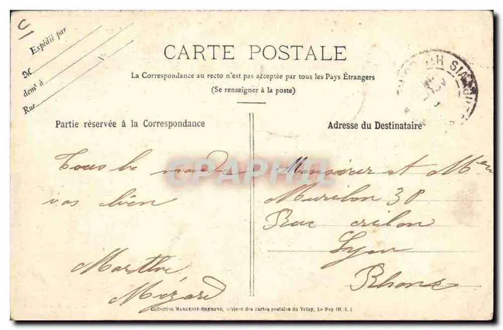 O Rainage — Após o Boi — "Le Velay Illustré" n° 857 - Verso