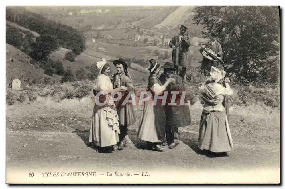 La Bourrée — Typy z Auvergne — LL. n°20 - Awers