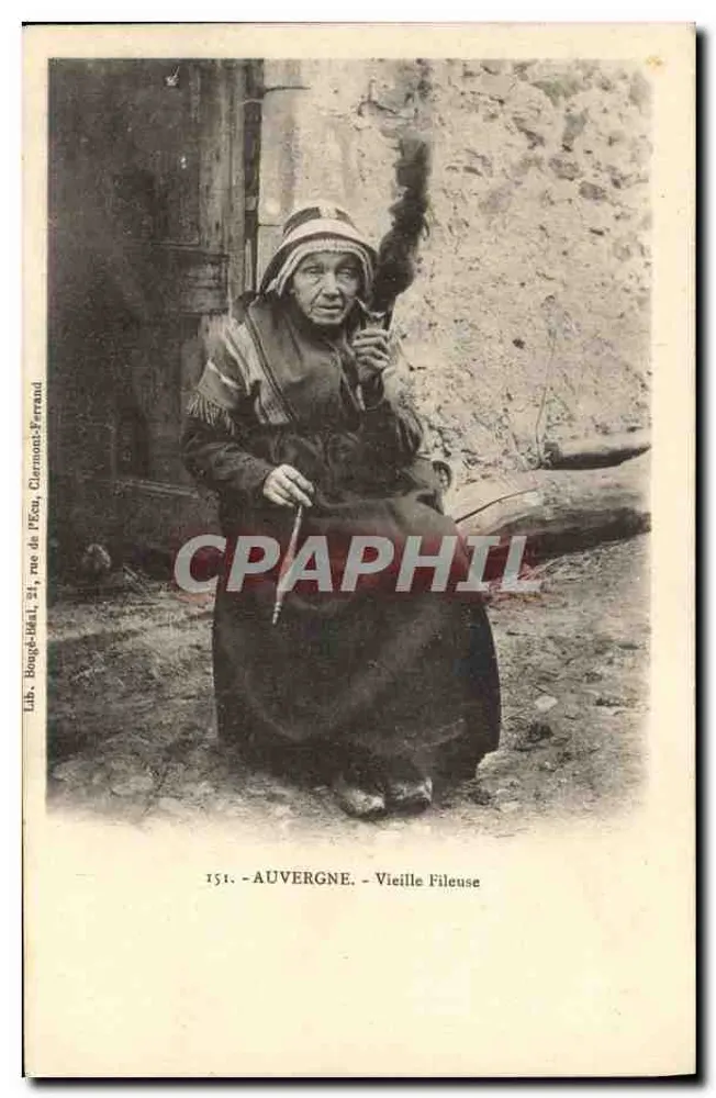Auvergne - A Velha Fiação — Lib. Bougé-Bénil, rua de l'Écu, Clermont-Ferrand, n°151 - Frente