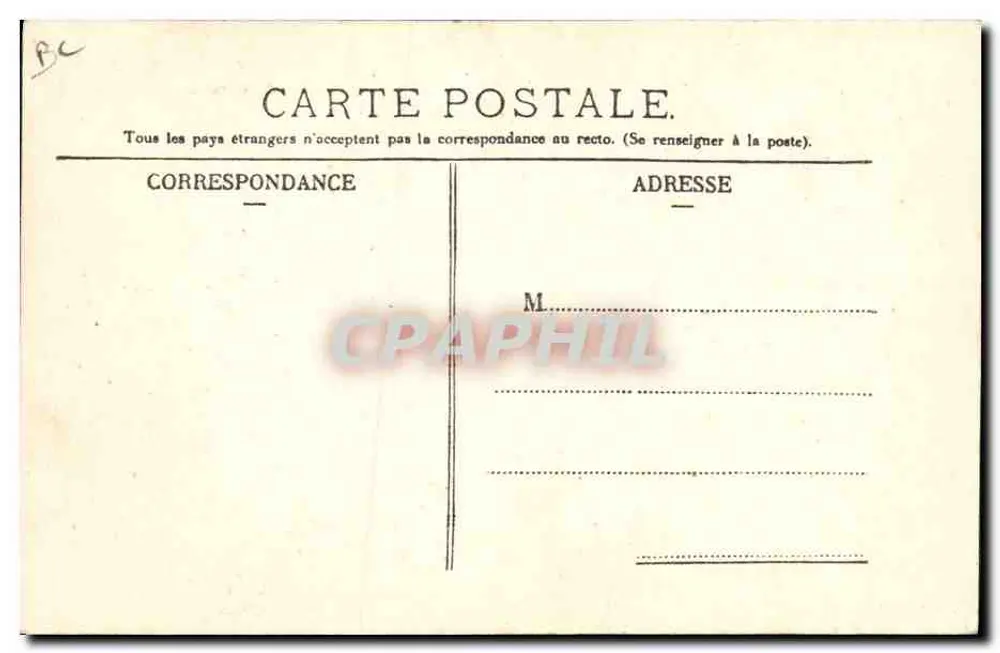 Auvergne — Retorno do mercado — L'Hirondelle, Paris - Verso