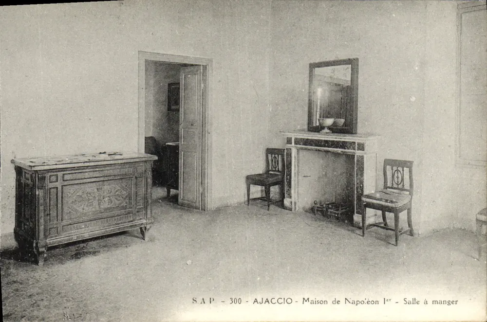 Ajaccio - Haus von Napoleon I - Esszimmer - Vorderseite