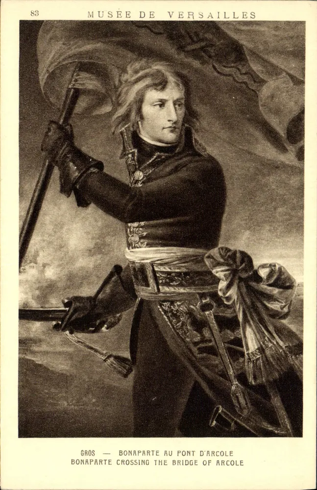 Bonaparte am Pont d'Arcole — Musée de Versailles — Braun & Cie, Paris - Vorderseite