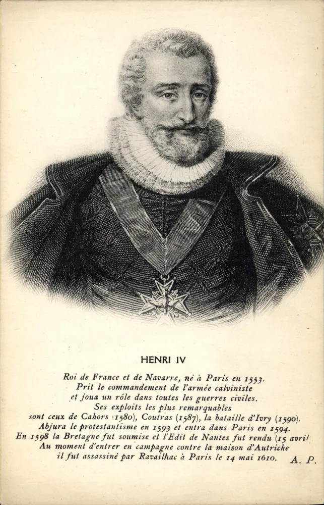 Henri IV — König von Frankreich und Navarra — A. P. (Verlag) - Vorderseite