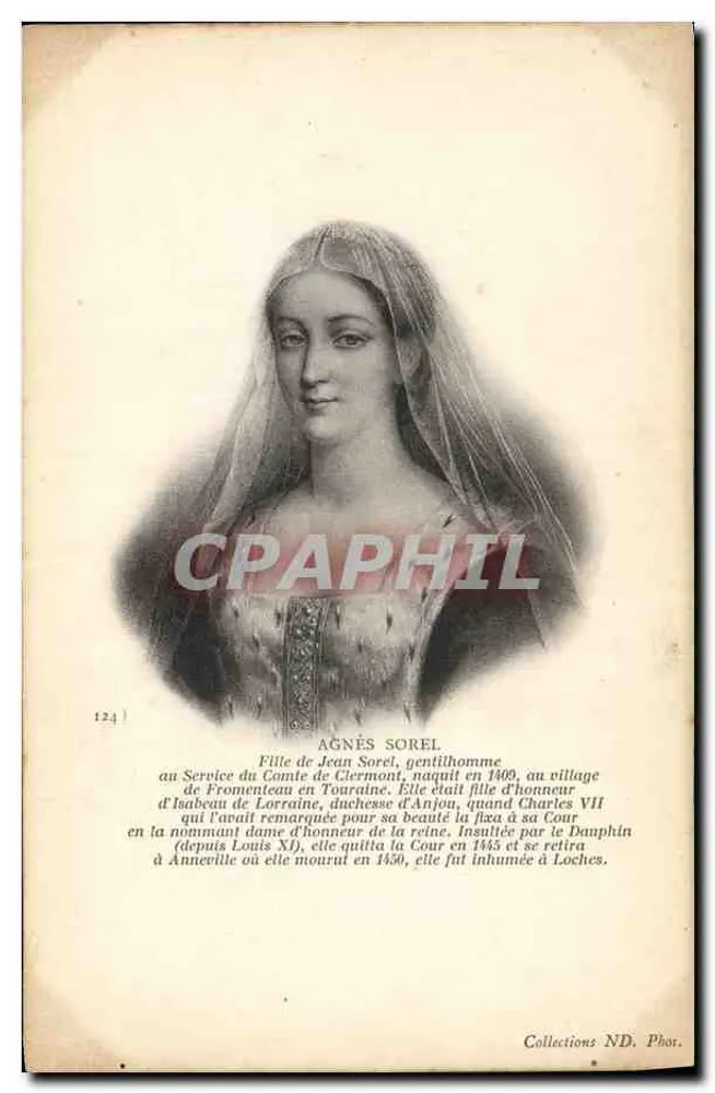 Agnès Sorel — Dama Honorowa Karola VII — Zbiory ND. Fot. - Awers