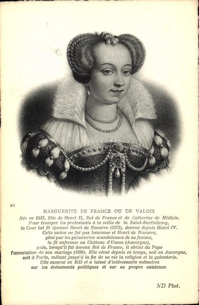 Marguerite von Frankreich oder Valois — Biografie — ND Pbot. - Vorderseite