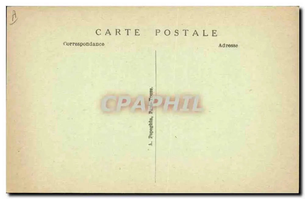 François Ier, König von Frankreich — gravuriertes Portrait mit biografischem Text — A. P. - Rückseite
