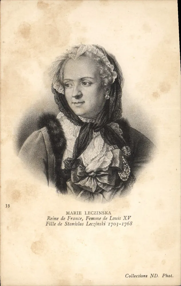 Marie Leszczinska — Königin von Frankreich, Ehefrau von Ludwig XV — Collections ND. Phot. - Vorderseite