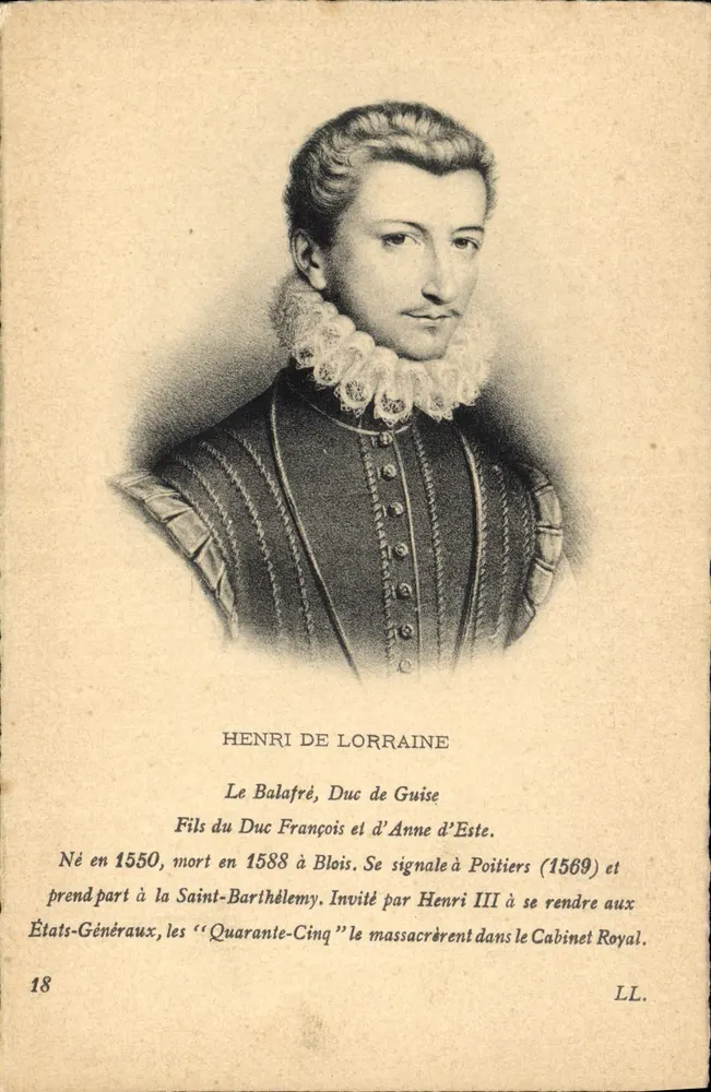 Henri de Lorena — Duque de Guise — LL. n°18 - Frente