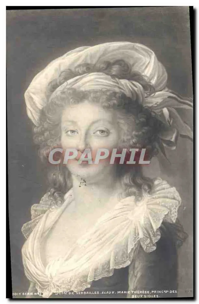 Portrait de Marie-Thérèse, princesse des Deux-Siciles — Versailles — Série N°10 - Recto