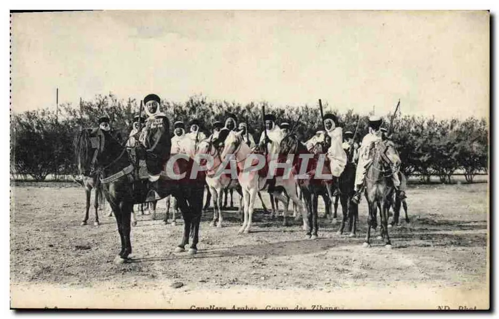 Arabische Reiter - Lager Zibang - ND. Phot. - Vorderseite