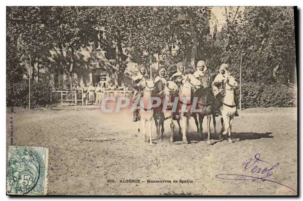 Algerien — Manöver der Spahis — Verlag Vérol, n°202 - Vorderseite