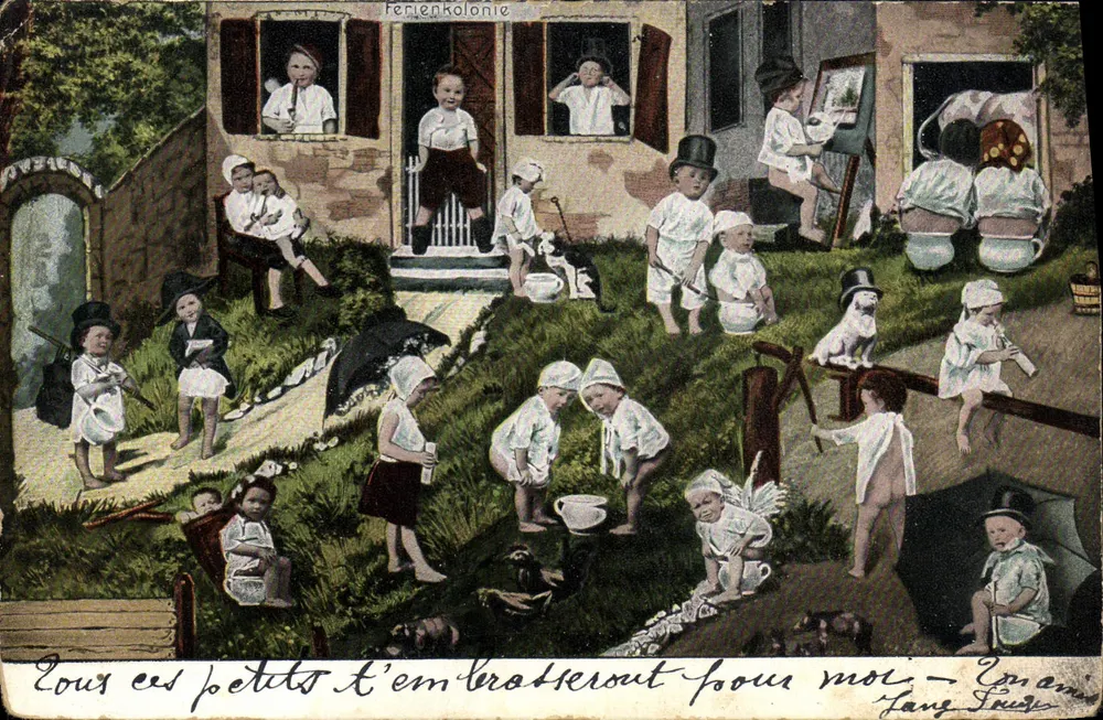 Ferienkolonie — Kinderferienkolonie — Verlag Fang Sauz — Serie 152 - Vorderseite