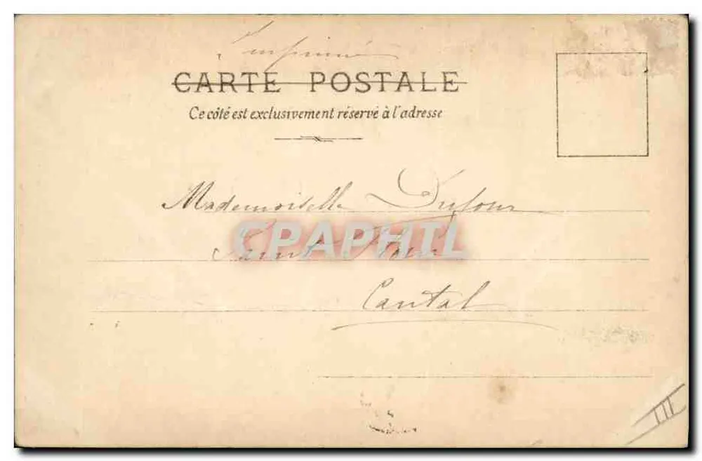 Frau Odette Dufour — Portrait von Zorelli — S.I.P. Serie Nr. 5, Reutlinger Paris - Rückseite