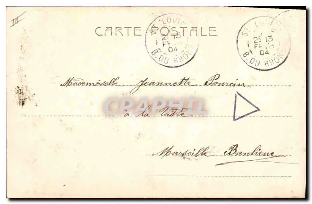 Sig.na Alice Zeppilli — Frauenporträt in weißem Kleid — Verlag Gabrielli, Serie 3853 - Rückseite