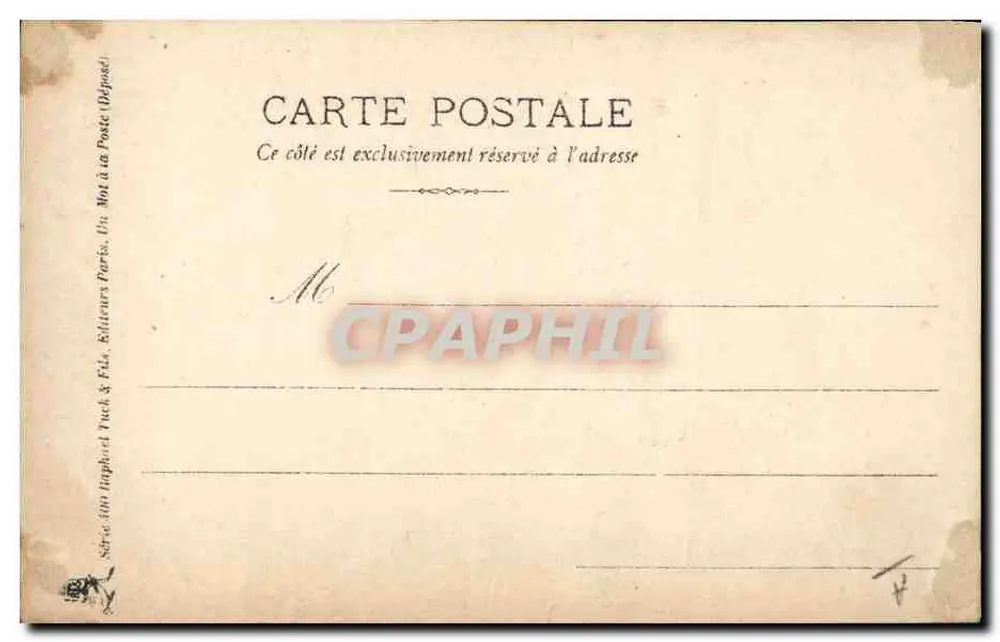 Mounet Sully — Atores Célebres — P. Boyer, Paris - Verso