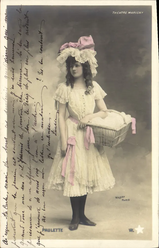 Paulette — Schauspielerin am Théâtre Marigny — Walery, Paris - Vorderseite