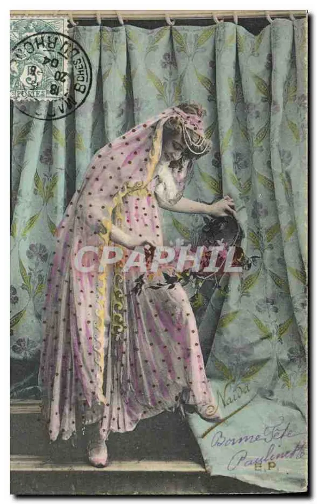 Frau im orientalischen Kleid — Innenraum-Szene — Paulinette, Verlag E.P. - Vorderseite