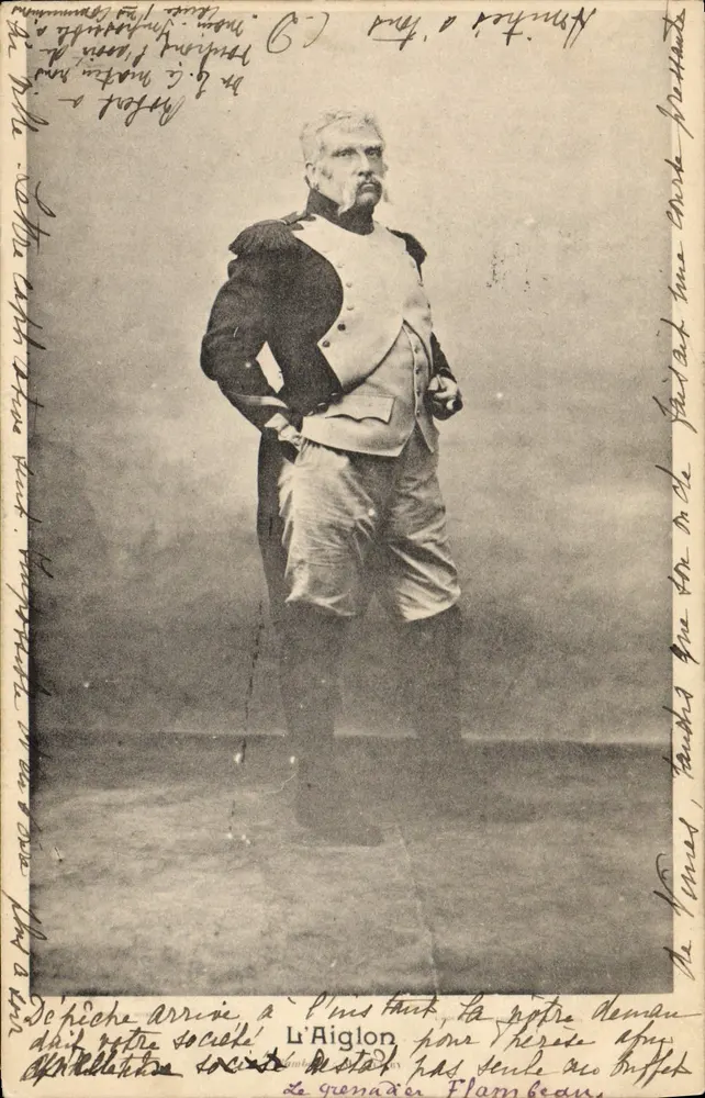 L'Aiglon — Retrato de um homem em uniforme — editor não identificado - Frente