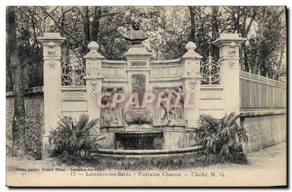 Fontaine Charcot — Lamalou-les-Bains — Jules Lauze, Grand Bazar, n°17 - Vorderseite