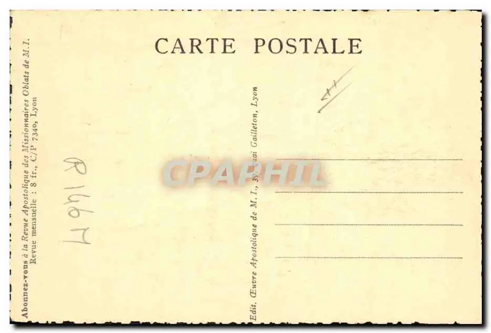Bei den Polargletschern — Eскимо-Zauberer — Revue Apostolique de M.I., Lyon - Rückseite