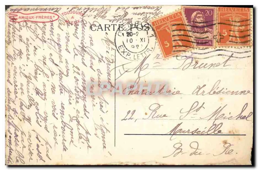 Pêcheurs à Bruxelles — scène portuaire — éditeur Marcel Bruxelles, n° 101 - Rückseite