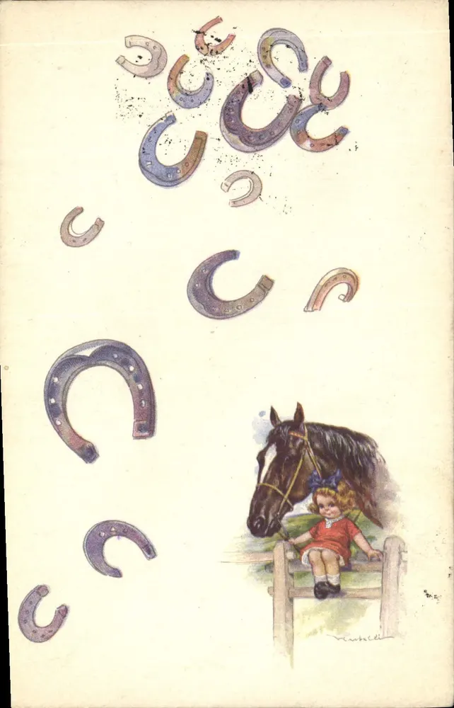 Mädchen und Pferd — Außerhalb des Rahmens — Rimbille - Vorderseite