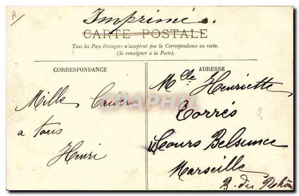 Tipos de Auvergne — Camponeses — LL. n°5 - Verso