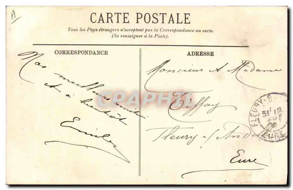 Auvergne — Camponeses — LL. - Verso