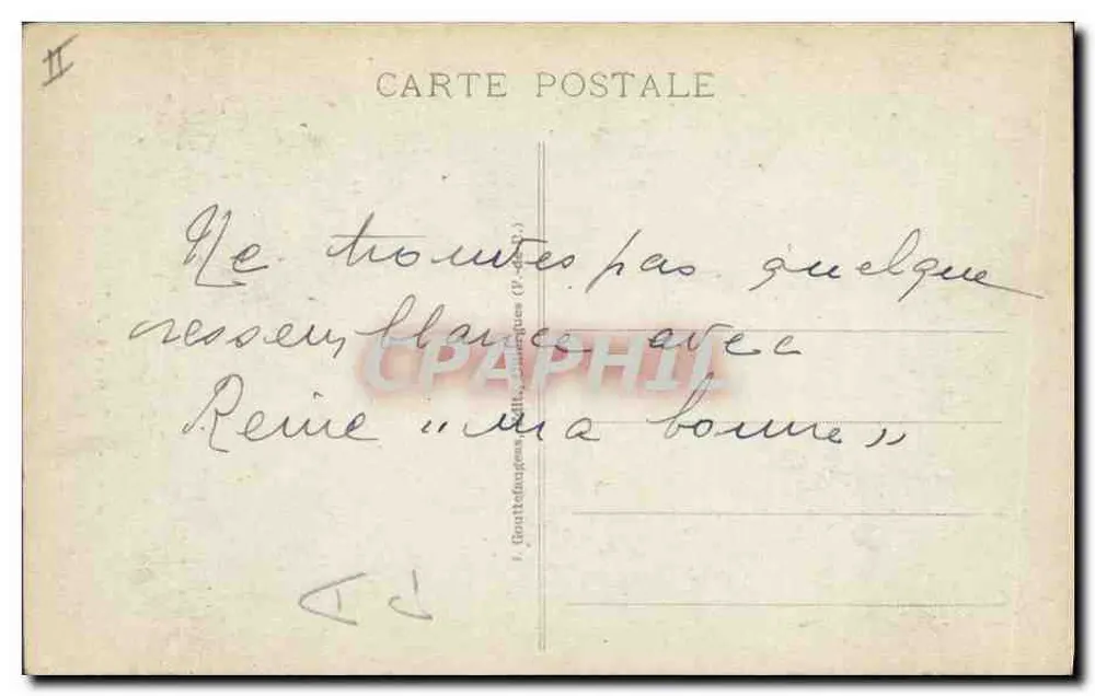 L'Auvergne — Casal em traje tradicional — G. D'O. n°1216 - Verso