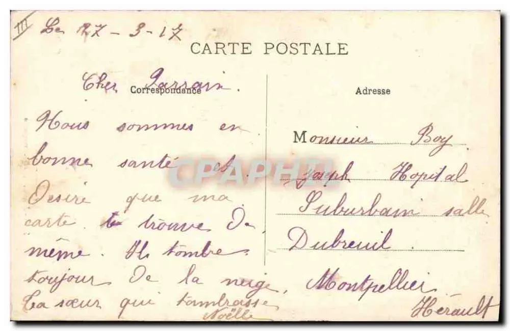 Junge Milchmaid aus Auvergne — L'Auvergne 2365 — Verleger L'Auvergne - Rückseite