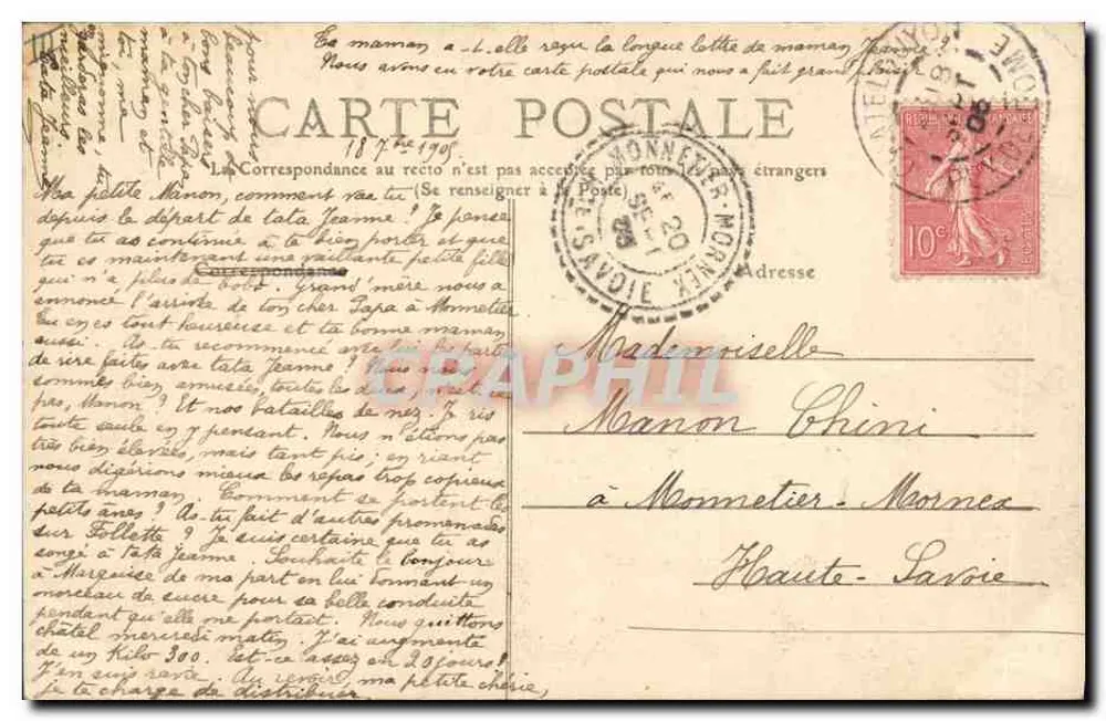 A Bourrée d'Auvergne — Café e Vinhos — M. Licardies — 2052 — M.T. I.L. - Verso