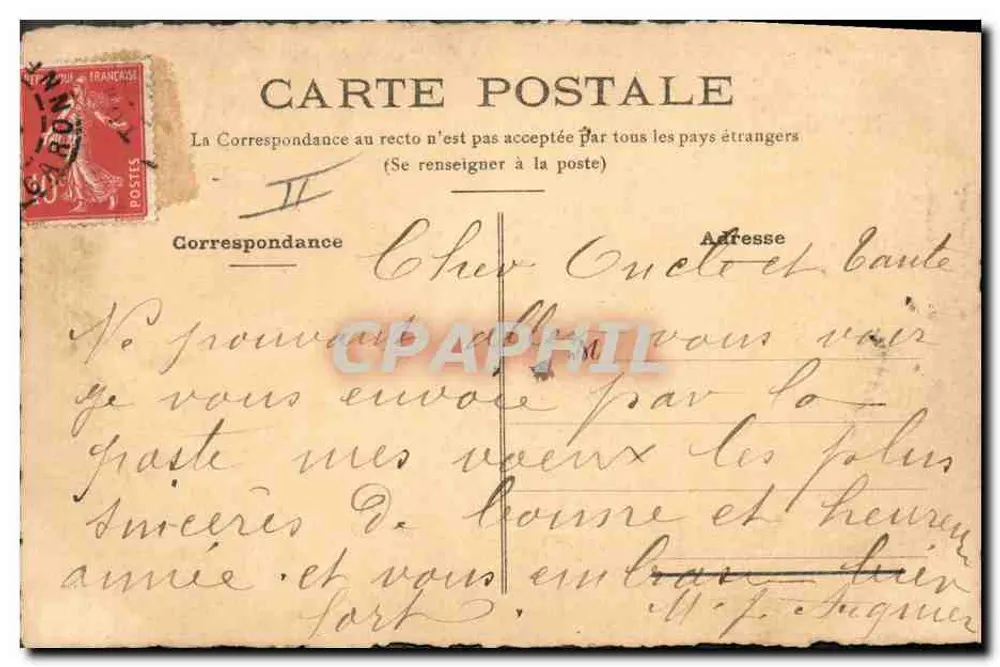 Flores — cartão postal decorativo — editor desconhecido - Verso