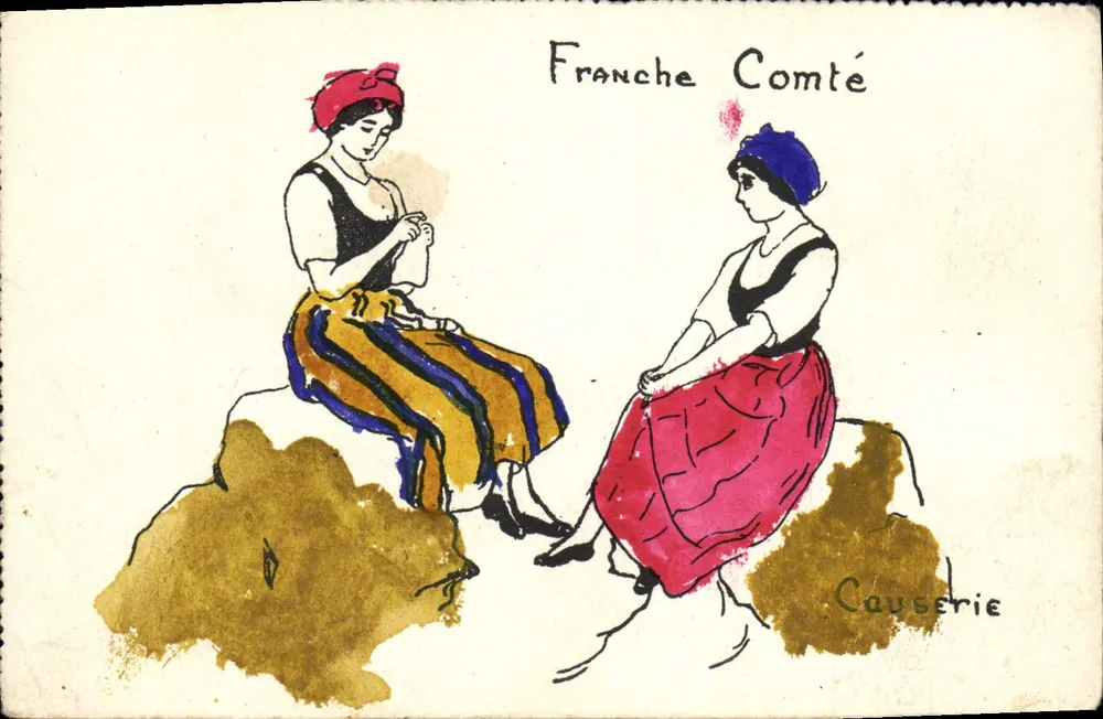 Franche-Comté — Causerie — Edição Francesa, Série F. F. N° 20 - Frente