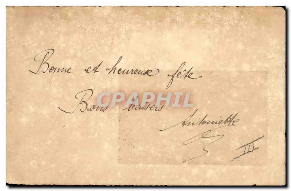 Paisagem de inverno — Boas Festas — carta postal decorada com flores - Verso