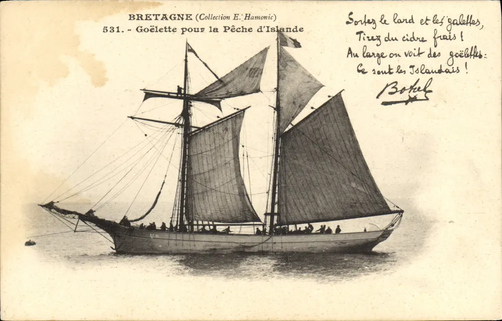 Goélette für die Fischerei in Island — Bretagne (Sammlung E. Hamonic) — Nr. 531 - Vorderseite
