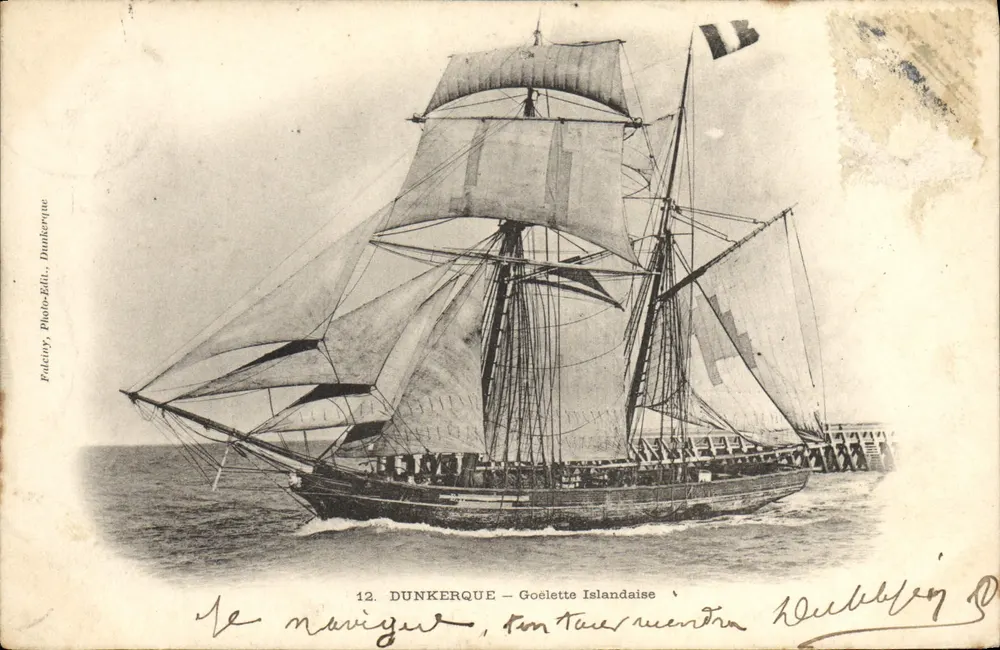 Dunkerque — Goélette Islandaise — Falcuy, Photo-Éditeur, Dunkerque, n°12 - Frente