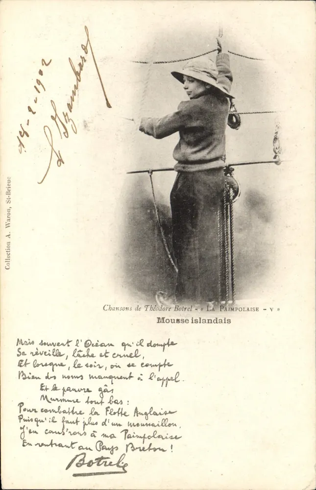 Icelandische Mousse — Lieder von Théodore Botrel — V 9 — Edition St-Briouic - Vorderseite