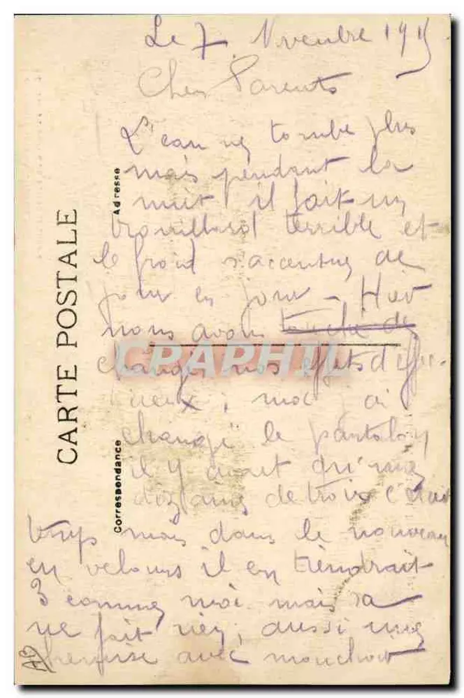 Dunkirk — Eintritt eines isländischen Schiffes in den Hafen — Verlag P. Dertelooot, Bergues Rep. intér. - Rückseite