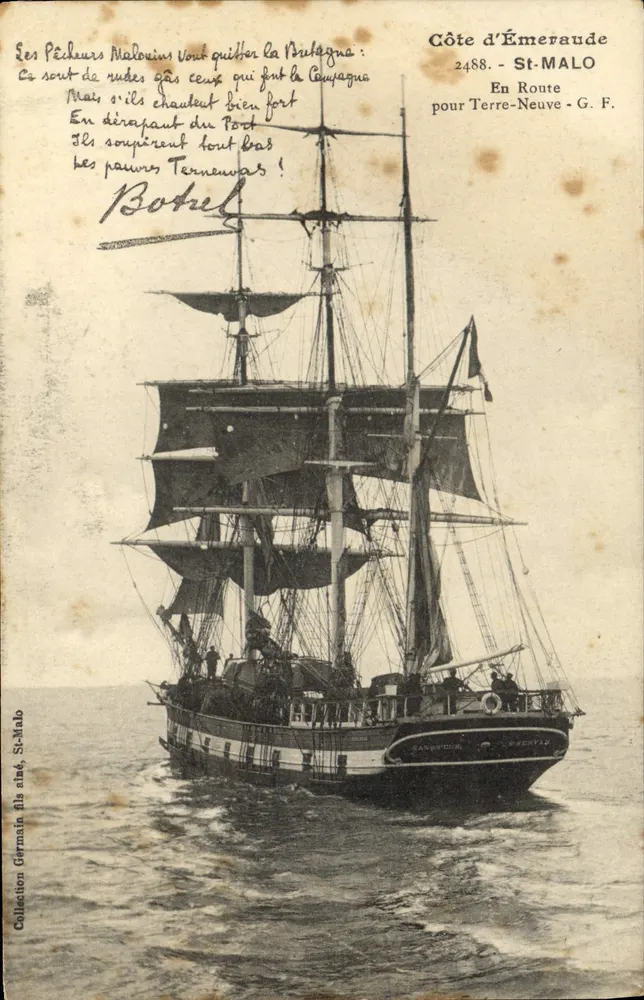 Segelschiff — Küste der Émeraude — St-Malo, G.F. n°2488 - Vorderseite