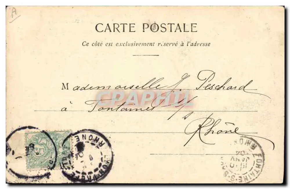 Paimpol - Abfahrt des « Graviers » nach Neufundland — Sammlung A. Waron, St-Brieuc - Rückseite