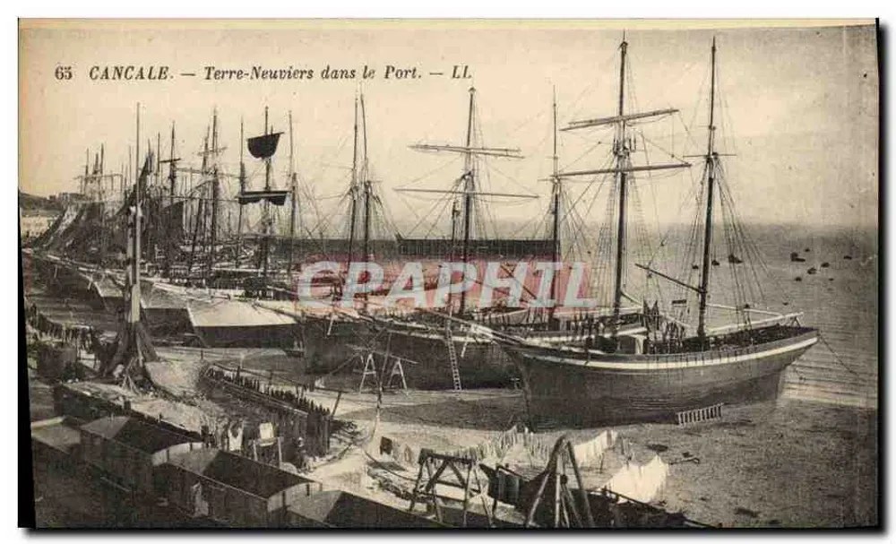 Cancale — Terre-Neuvières im Hafen — LL - Vorderseite