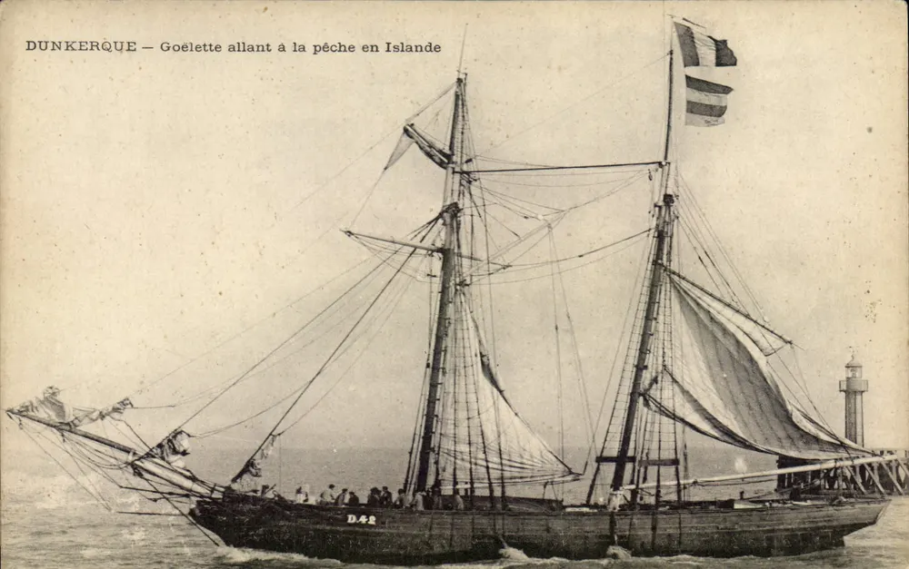 Dunkirk — Schoner, der nach Island fährt — Facinny & Phot. - Edit. Dunkerque - Vorderseite