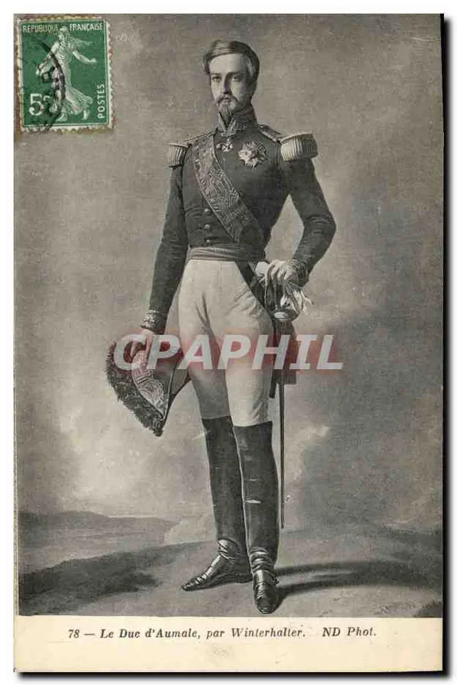O Duque de Aumale — por Winterhalter — ND Phot. - Frente