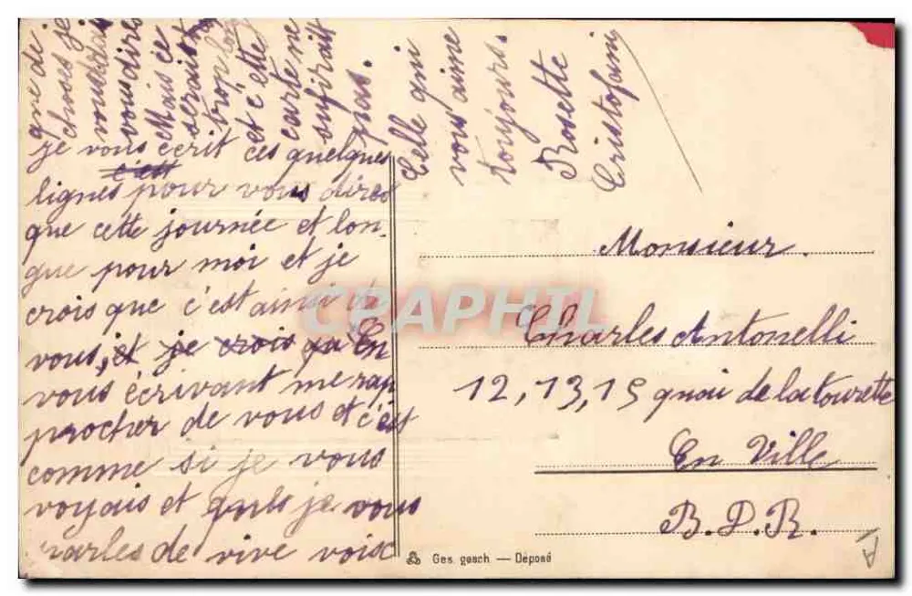 Caça a cavalo — Floresta e rio — Editor não identificado, número de série não visível - Verso